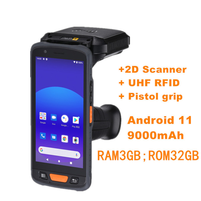 Android 11 Αποθήκη Λογιστική Φορητή 4G WIFI GSM 1D 2D Παράχειρας PDA Barcode Scanner